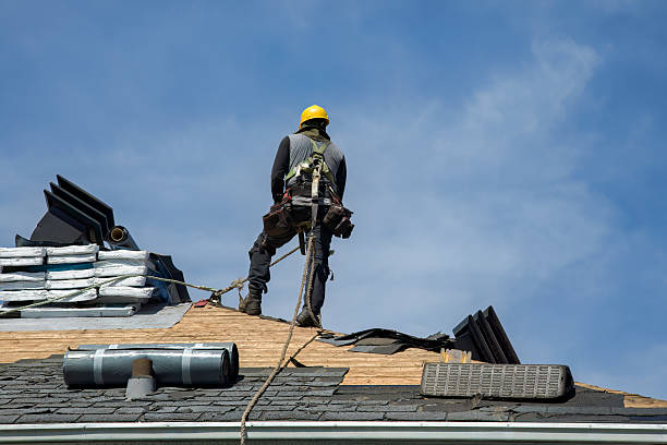 Professional Gutter Installation technician working in Aliquippa, PA